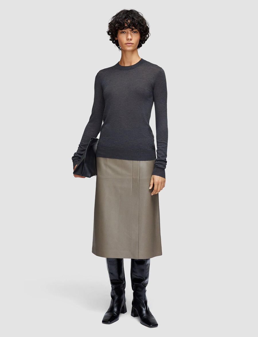 Cashair Round Neck Jumper - Smoke