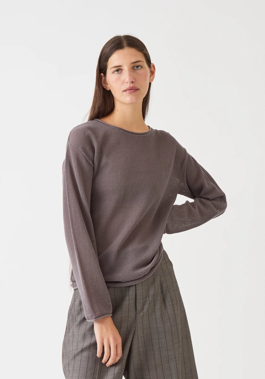 Cassie Cotton Sweater - Graphite