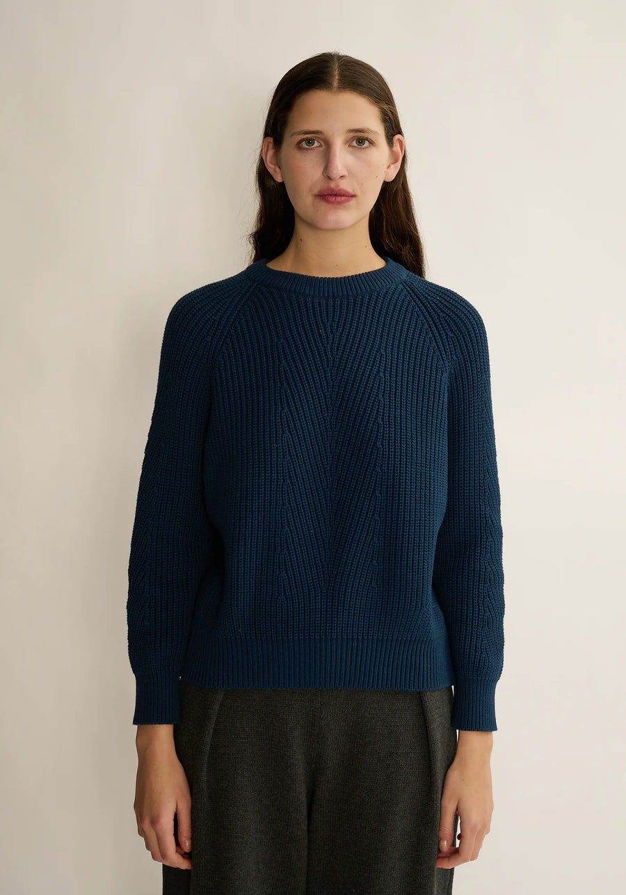 Chelsea Organic Cotton Sweater - Navy