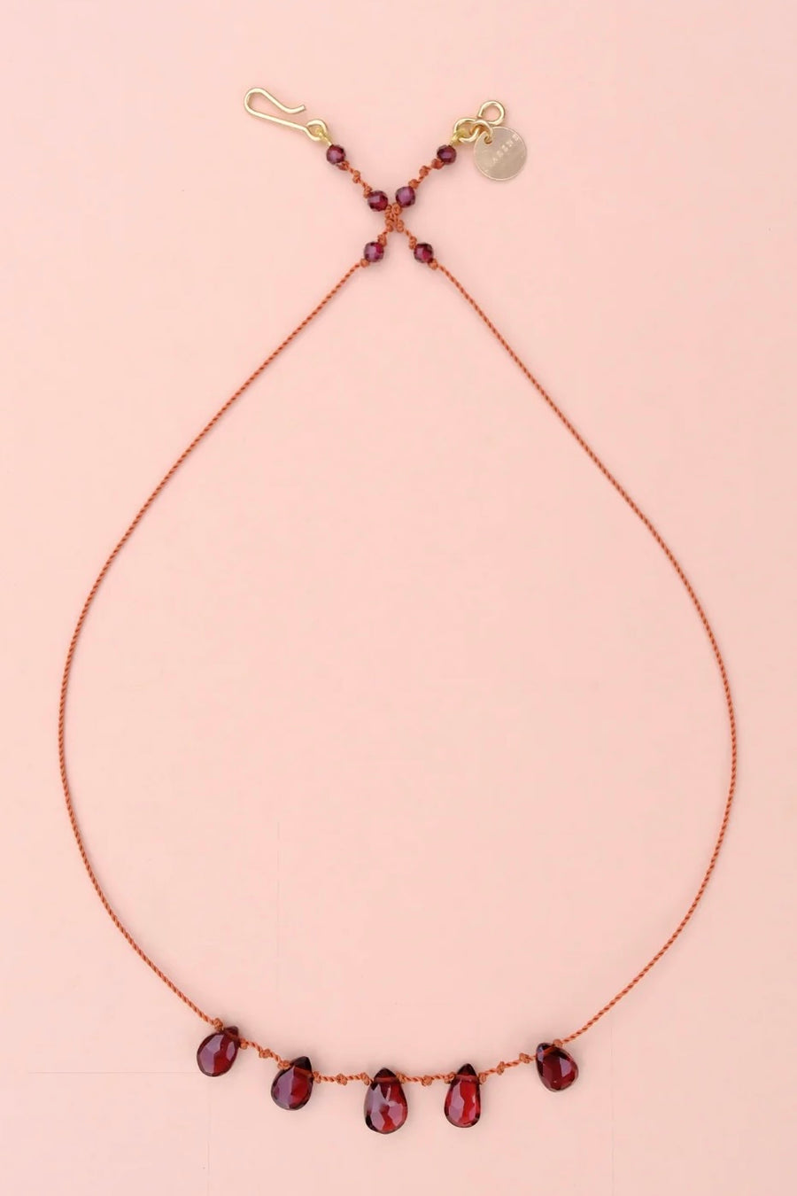 5 Gouttes Necklace - Grenat