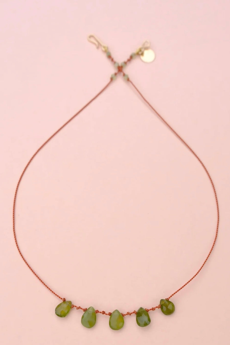 5 Gouttes Necklace - Vesuvianite