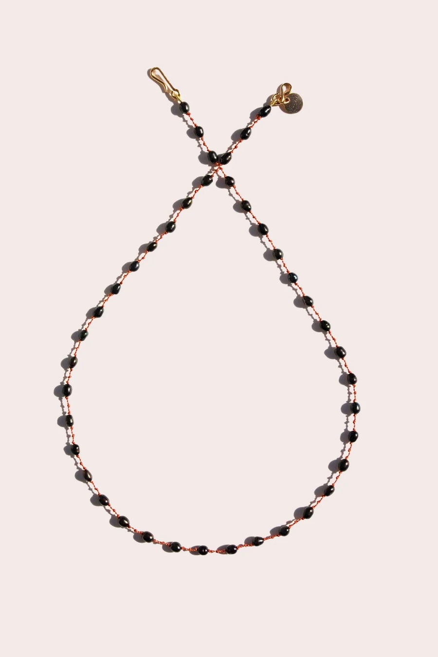 Bird Necklace - Grey Freshwater Pearl