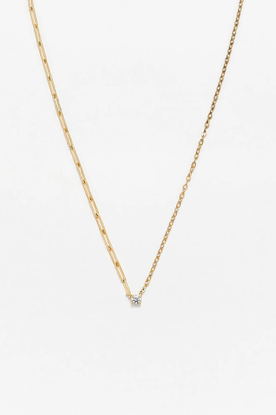 Collier Solitaire Diamant - Or Jaune