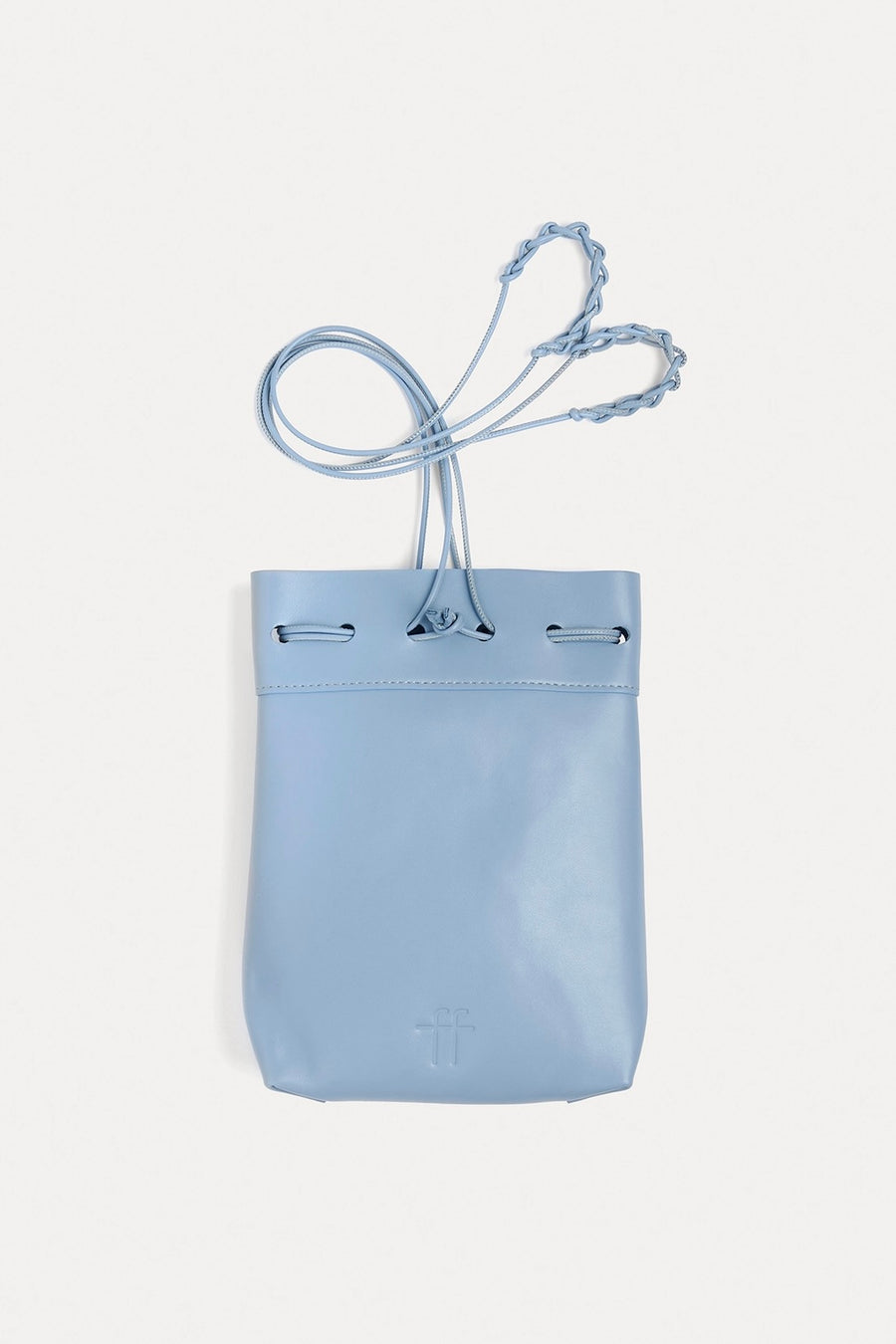 14196_My Bag - Leather Flat Bucket Bag - Nuage