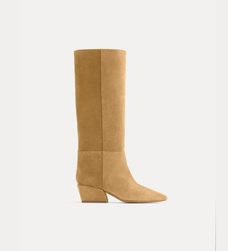 14212_My Shoes - Tall Boot in Suede - Ambra