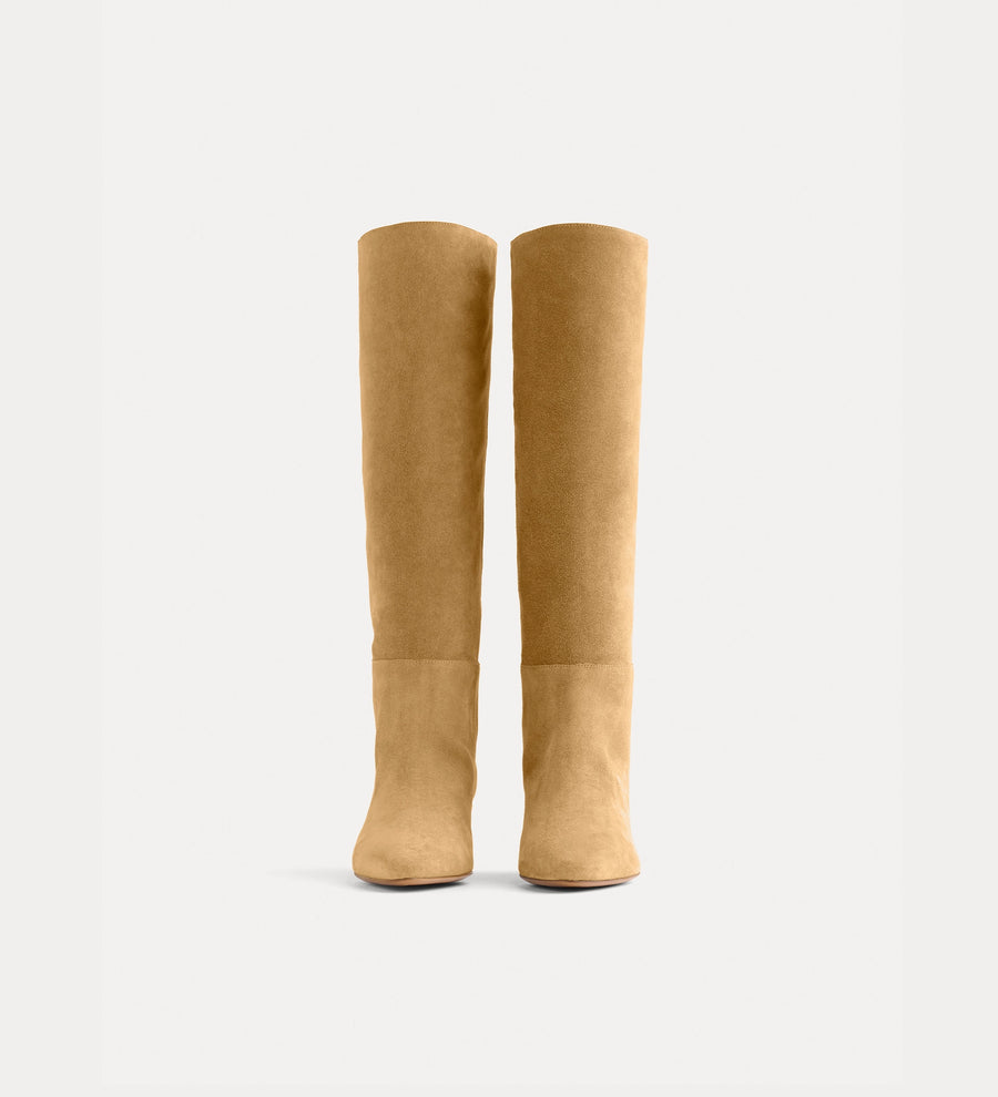 14212_My Shoes - Tall Boot in Suede - Ambra