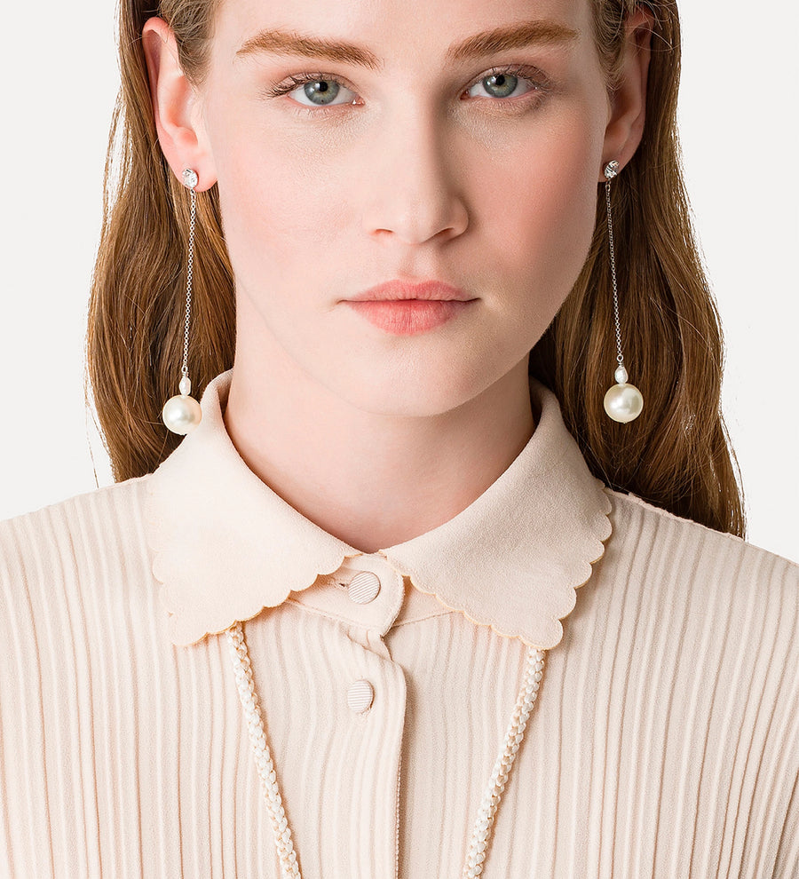 14187_My Jewel - Pearl and Crystals Earrings - Pearl