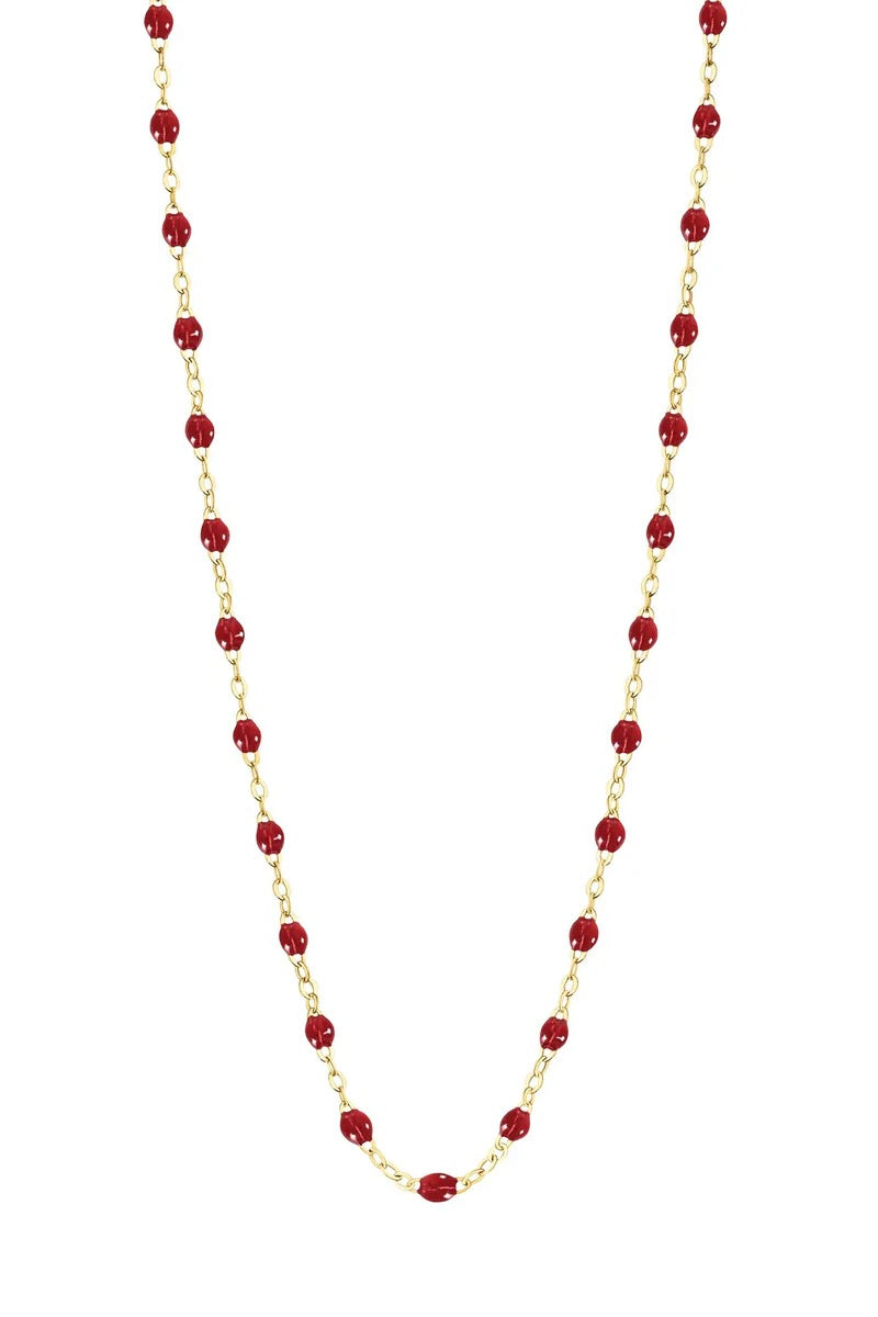 16.5" Classic Gigi Necklace - Cherry + Yellow Gold