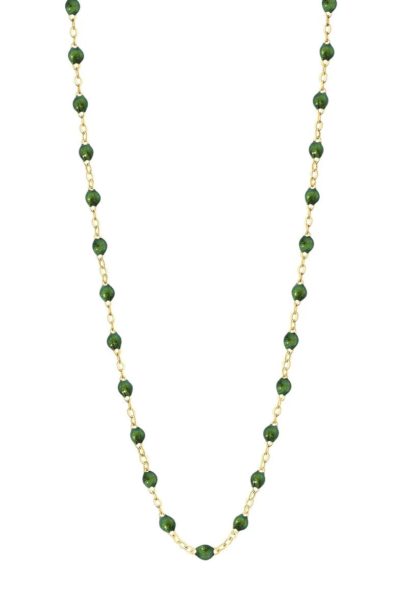 16.5" Classic Gigi Necklace - Scarab + Yellow Gold
