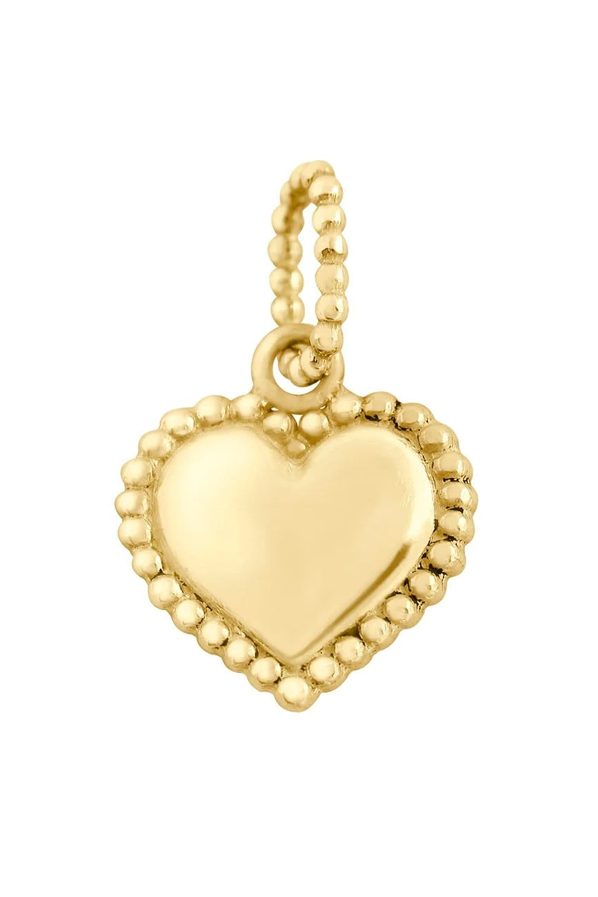 Lucky Heart Pendant - 18K Yellow Gold