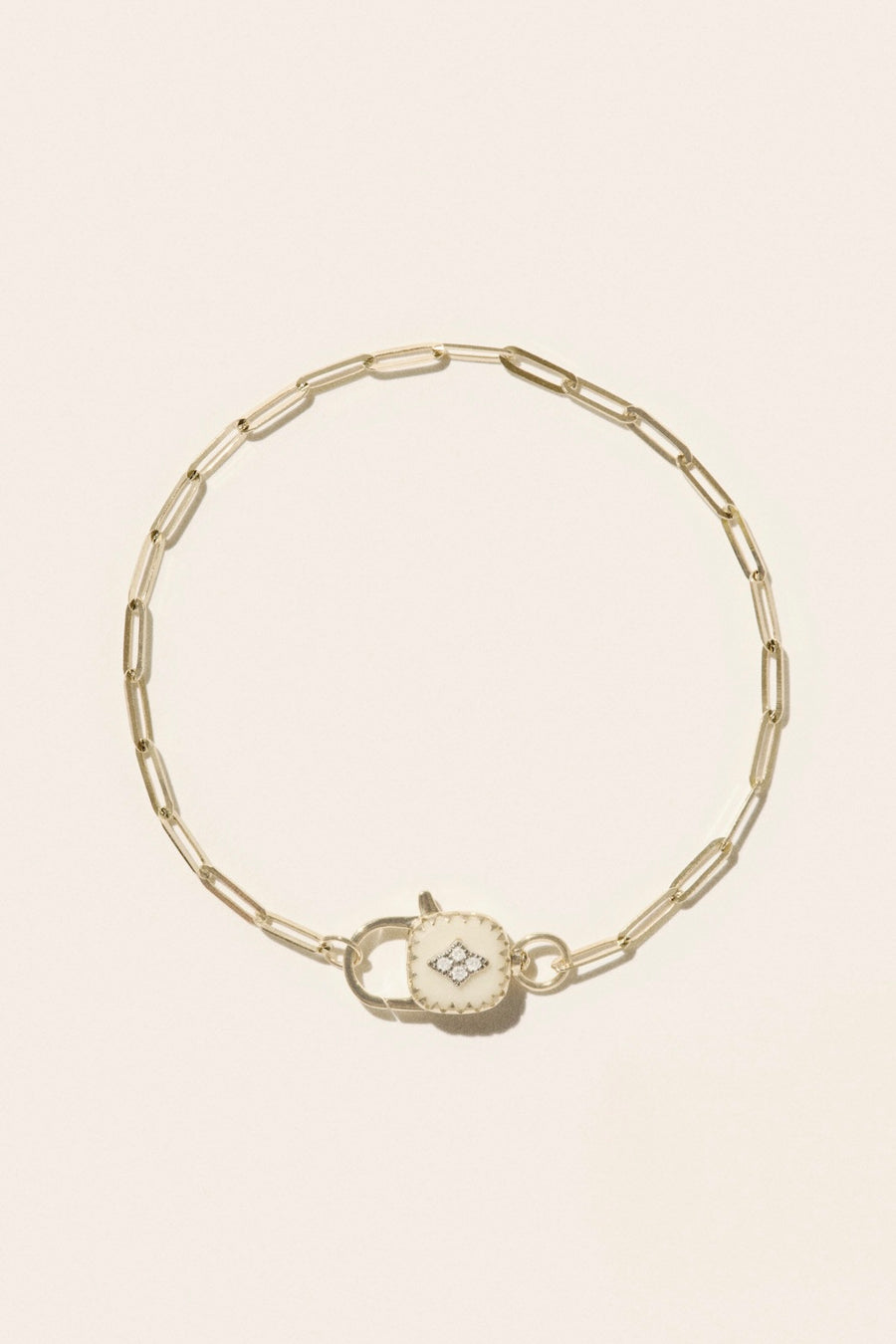 Ginger Bracelet - Blanc and 9K Gold