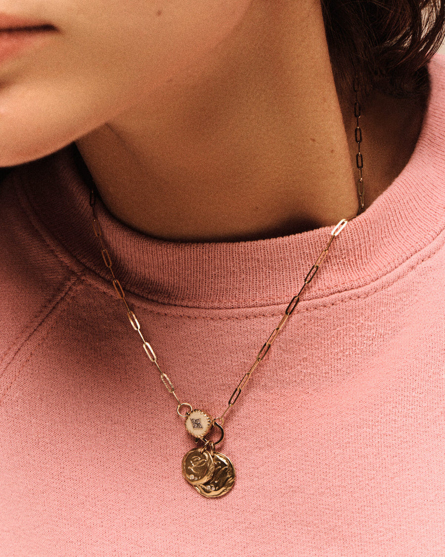Ginger Necklace - Blanc and 9K Gold