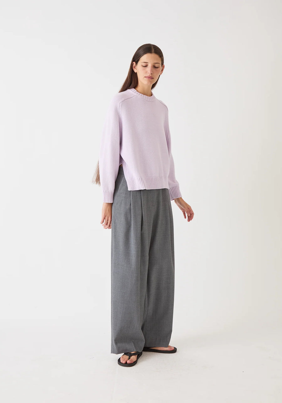 Haruhi Cotton Sweater - Burgundy