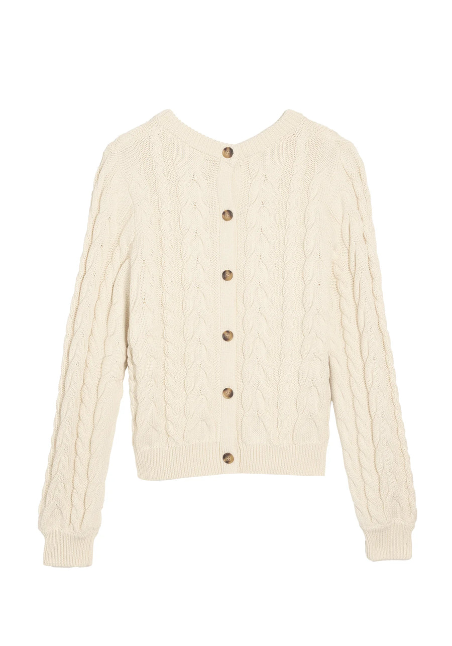 Hilda Cotton Sweater - Off-White