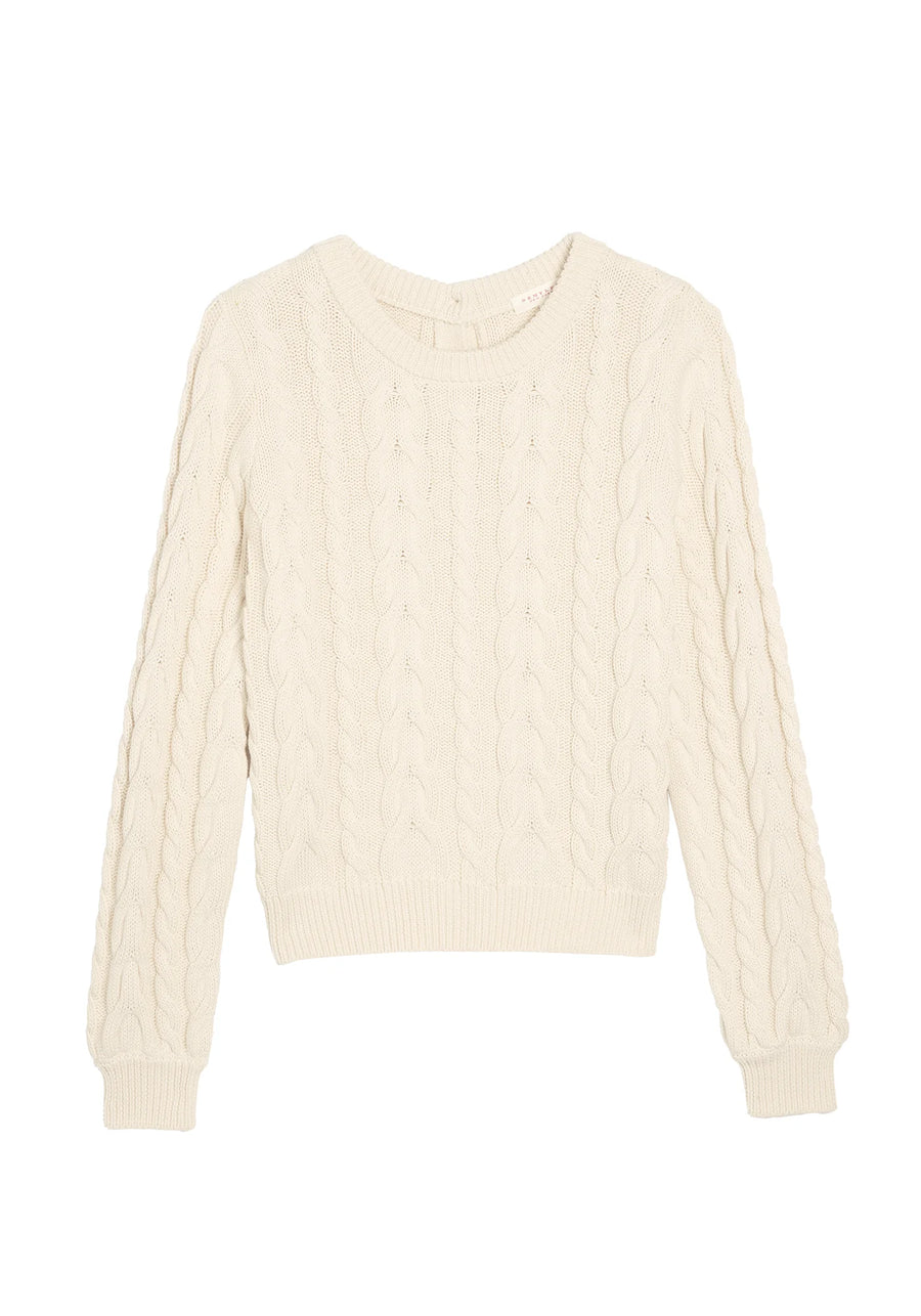 Hilda Cotton Sweater - Off-White
