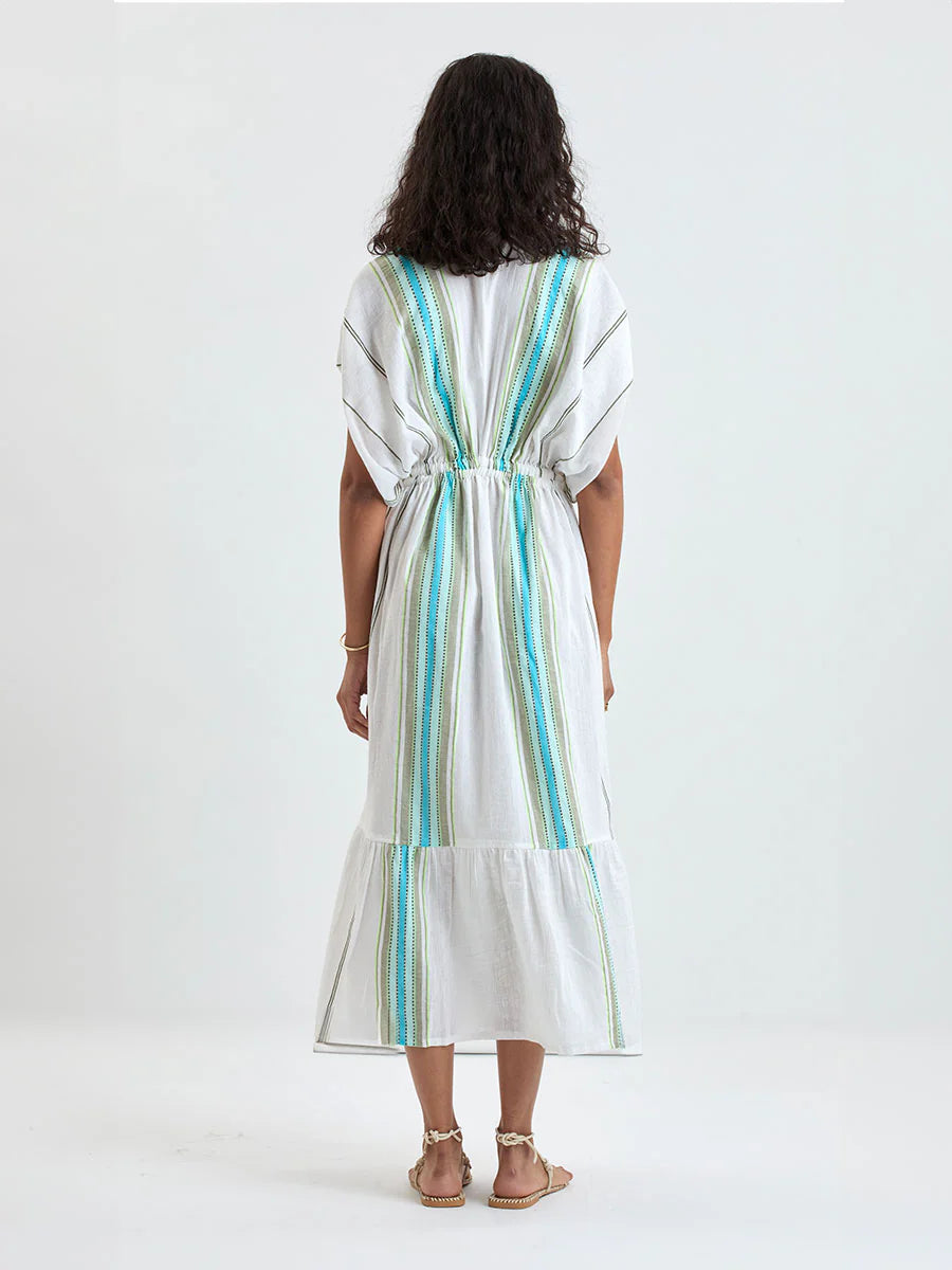 Leila Plunge Dress - Genet Mint