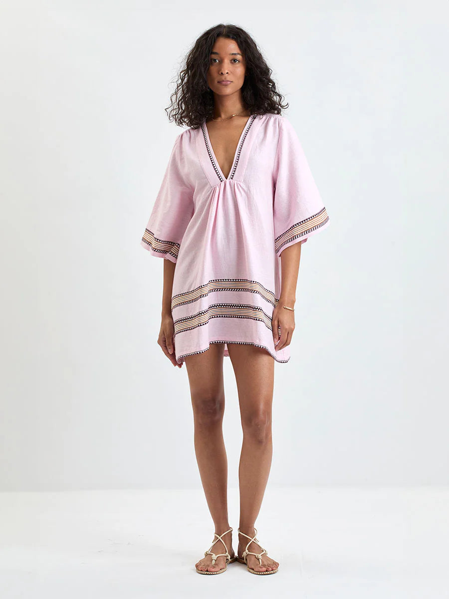 Belkis V-Neck - Munit Pink