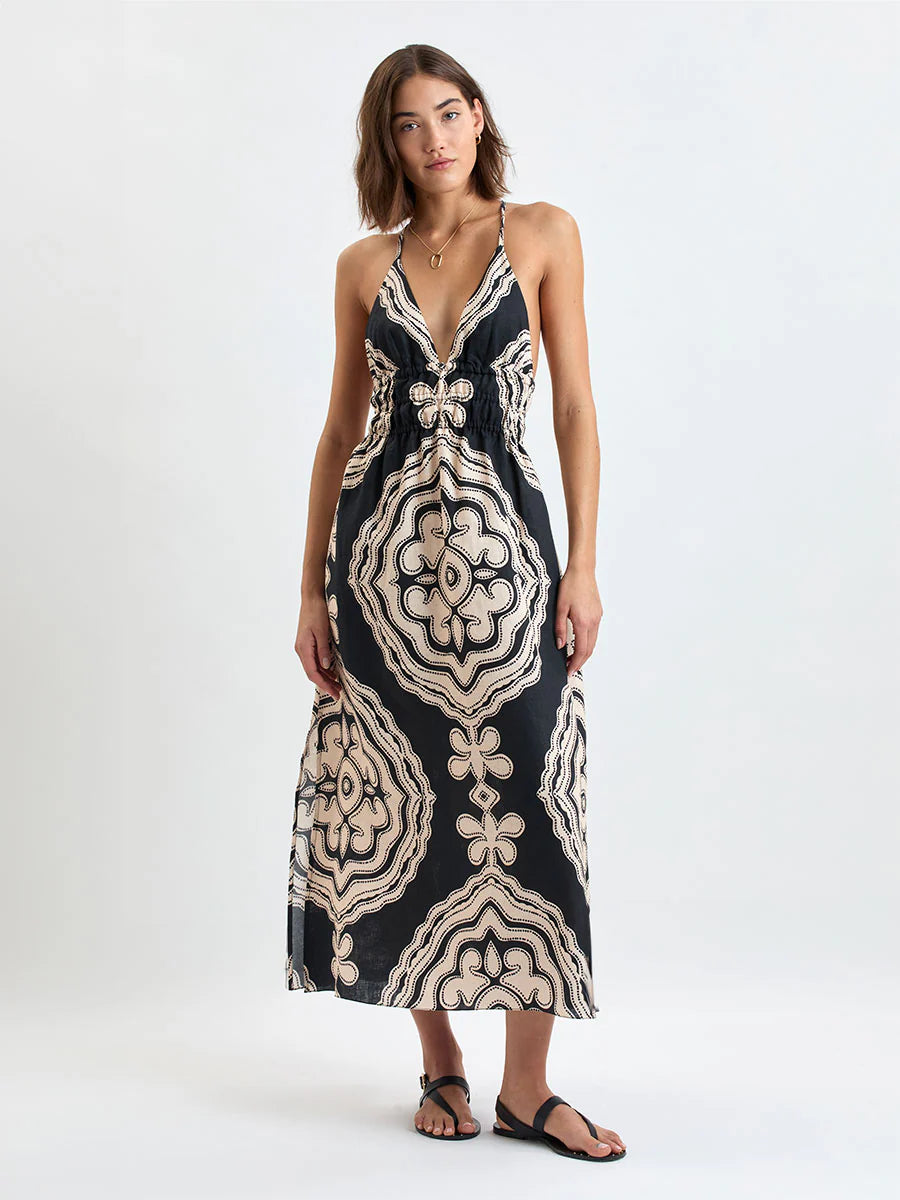 Gete Triangle Dress - Niku Black