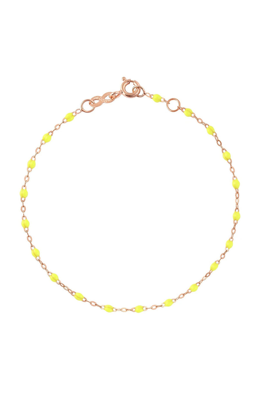 6.7" Classic Gigi Bracelet - Lime + Yellow Gold
