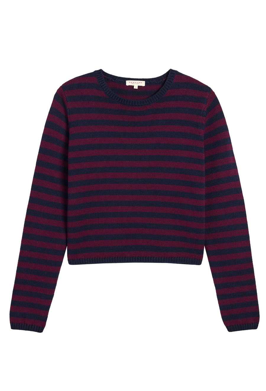 Melina Stripe Sweater - Navy / Aubergine