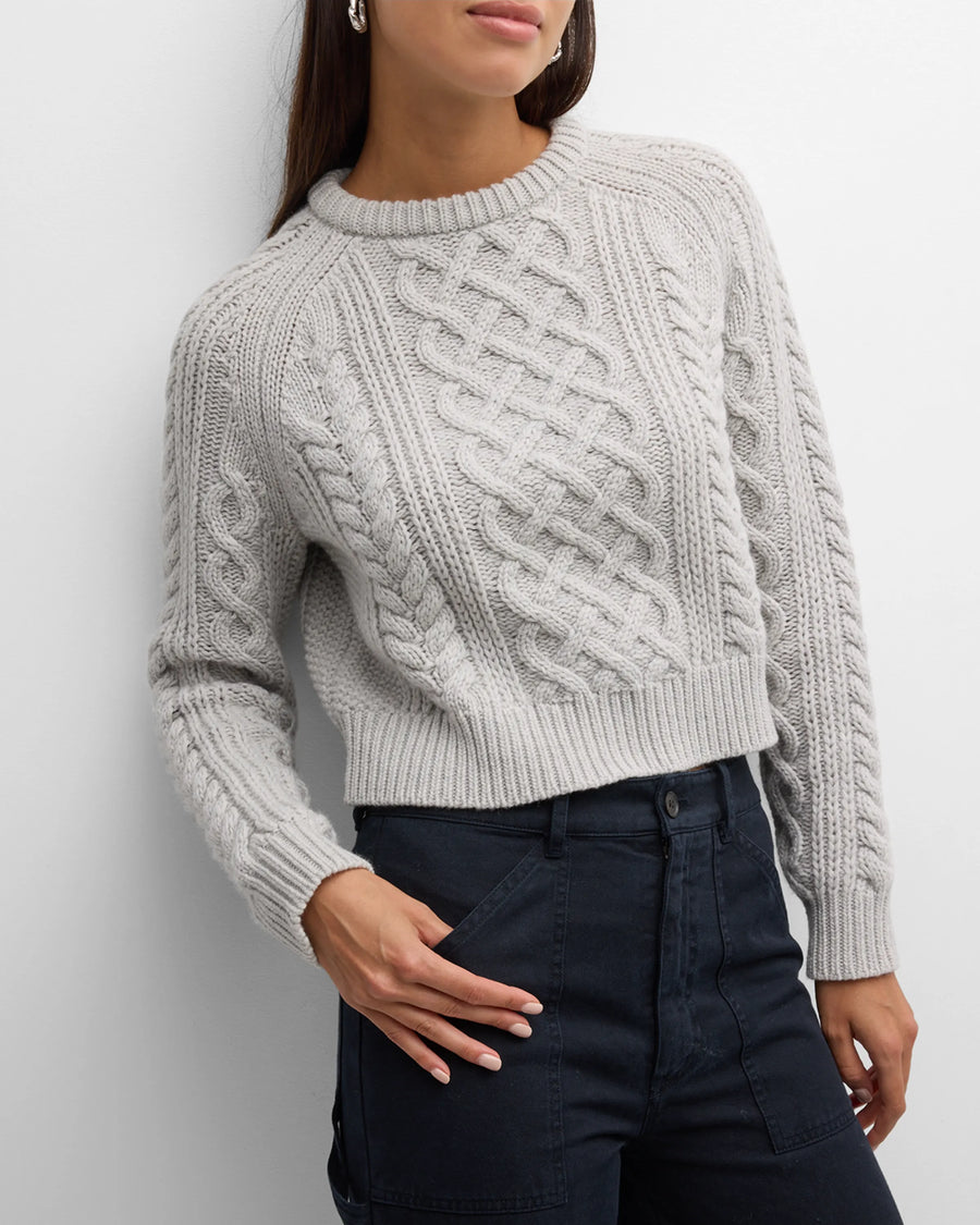 Coras Sweater - Light Grey Melange