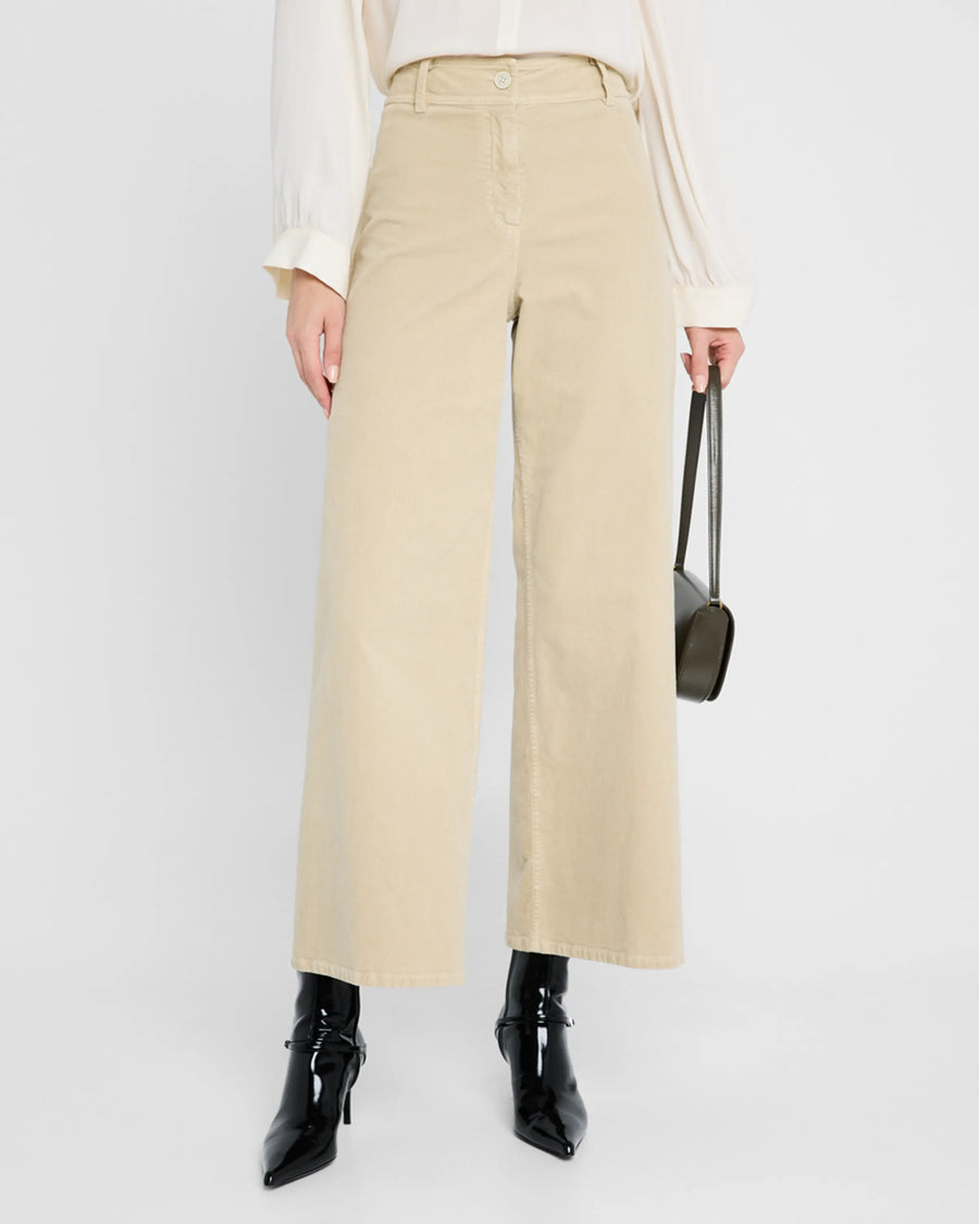 Megan Pant - Corduroy - Ecru