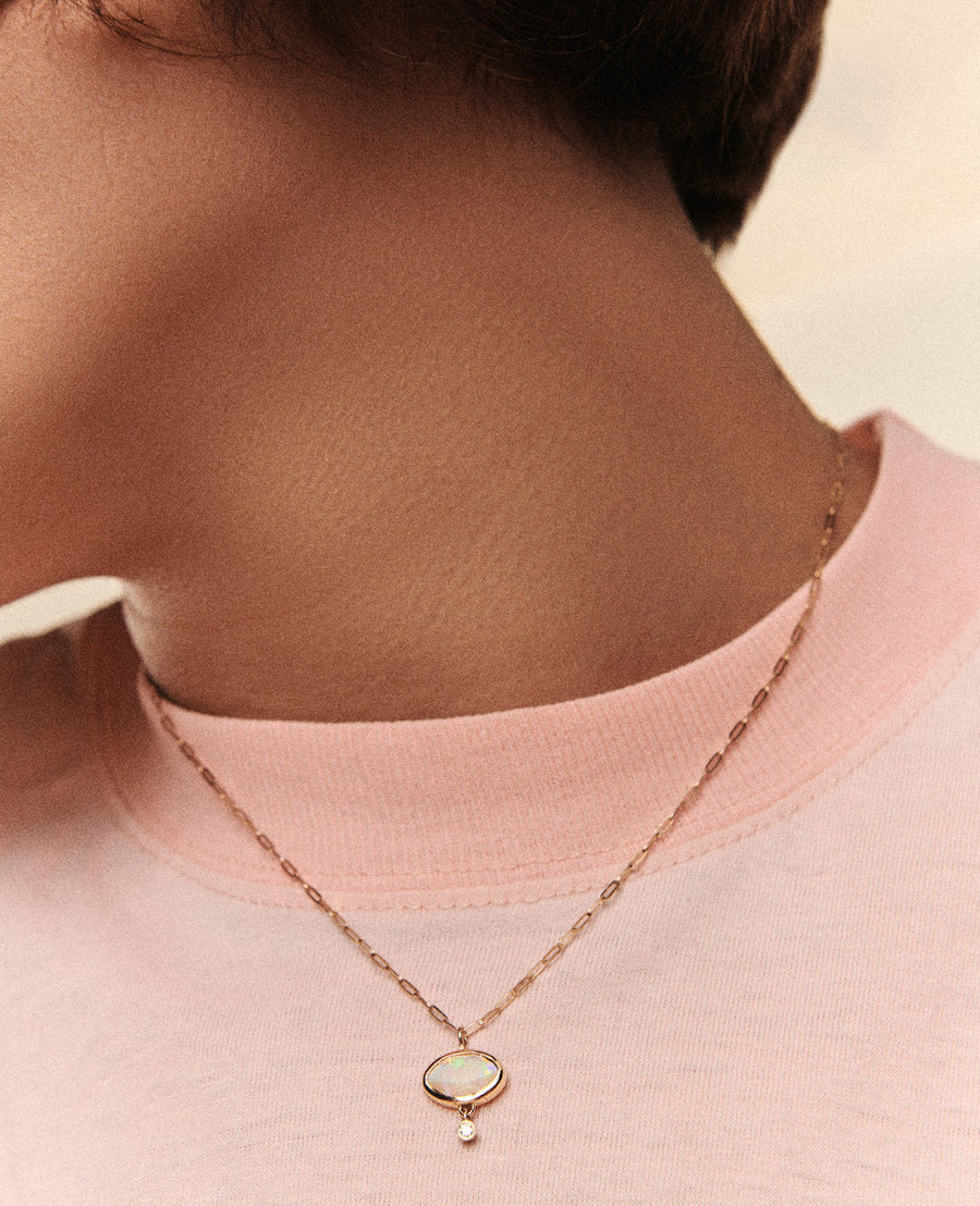 Opale Necklace - Yellow Gold