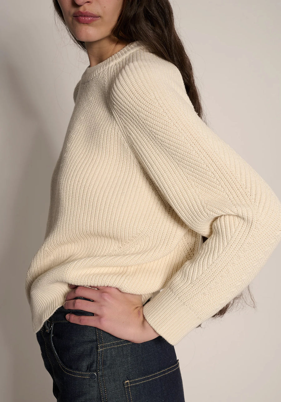 Chelsea Organic Cotton Sweater - Natural