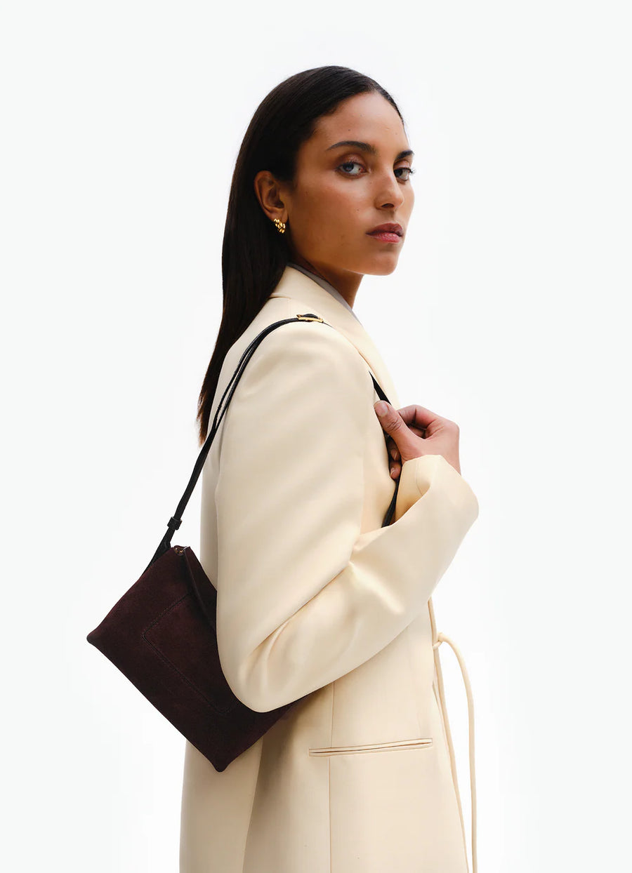 Penelope Slouch Mini Bag - Acai Suede