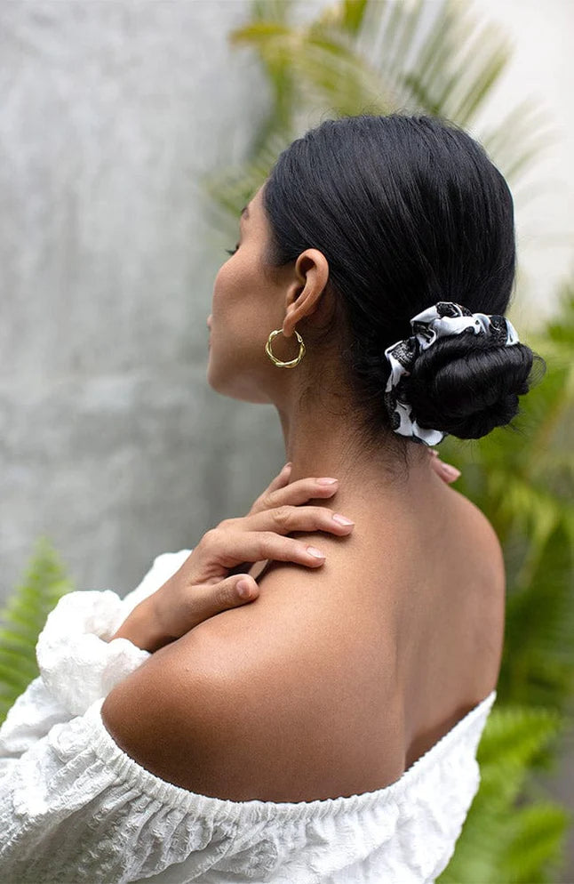 Medium Pony - Silk Charmeuse - Silk Charmeuse Pewter