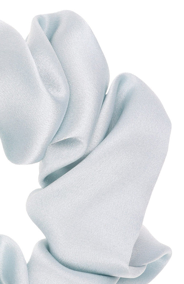 Medium Pony - Silk Charmeuse - Silk Charmeuse Baby Blue