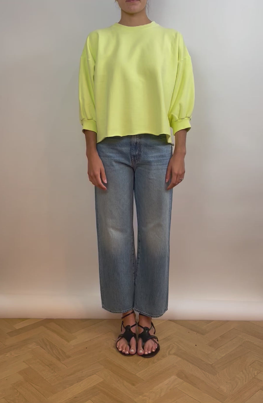 Fond Sweatshirt - Fluo Green