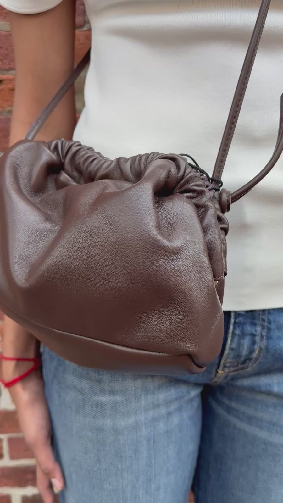 Mini Cloud Clutch - Chocolate