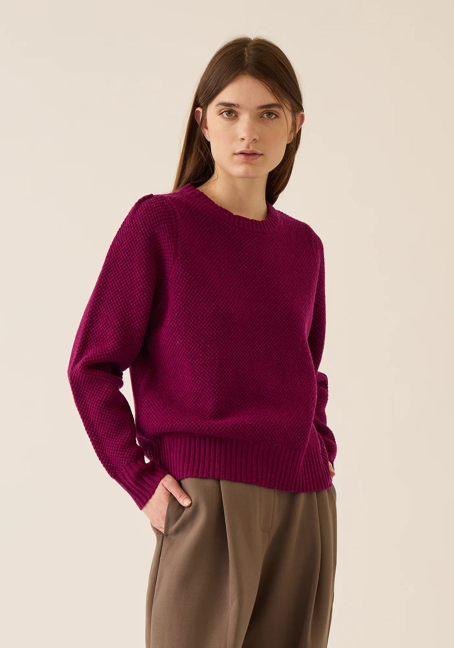 Selly Merino Wool Sweater - Radish