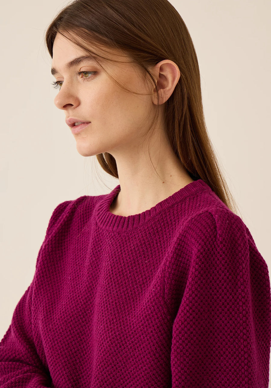 Selly Merino Wool Sweater - Radish