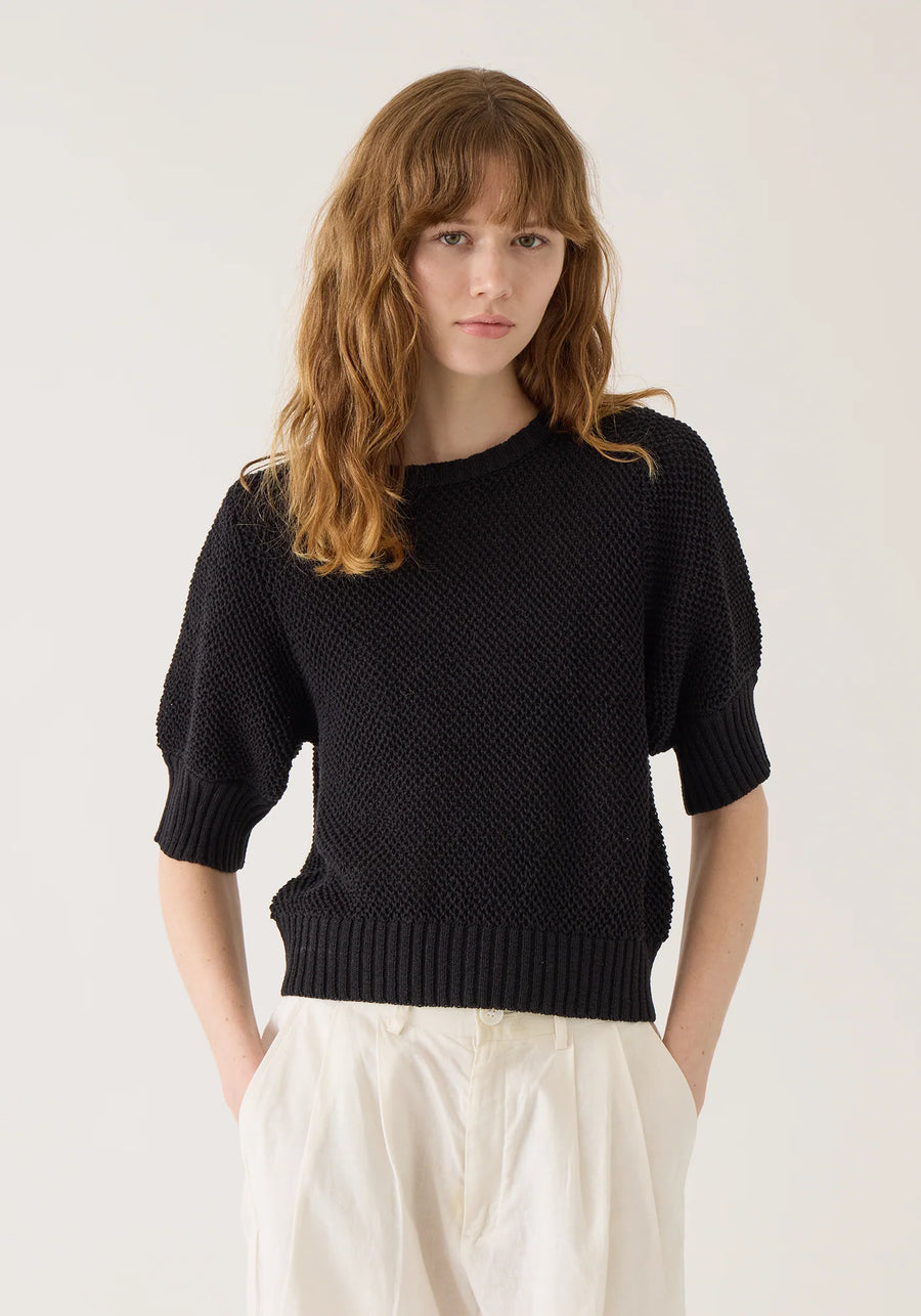 Sherry Cotton Top - Black