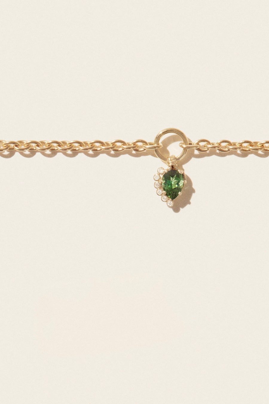 Sun N°1 Necklace - Green Tourmaline