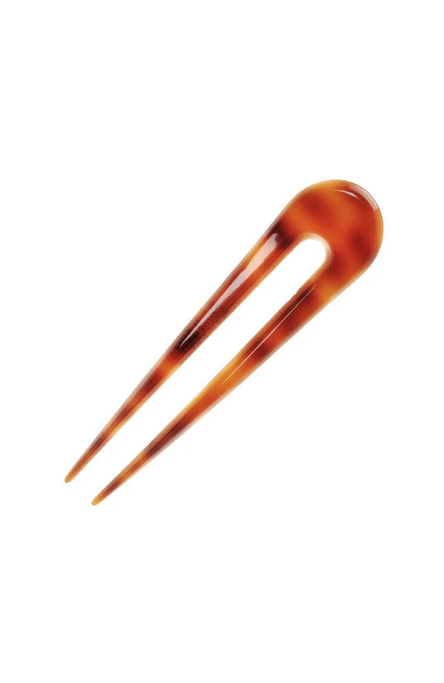 Long Tooth Chignon Pin - Classic - Tortoise