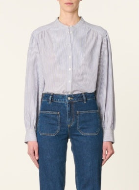 Florisse Top - Blue/White