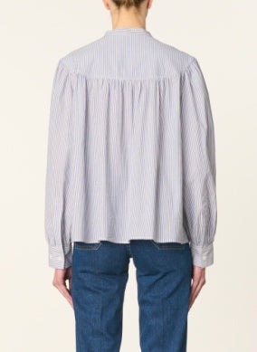 Florisse Top - Blue/White