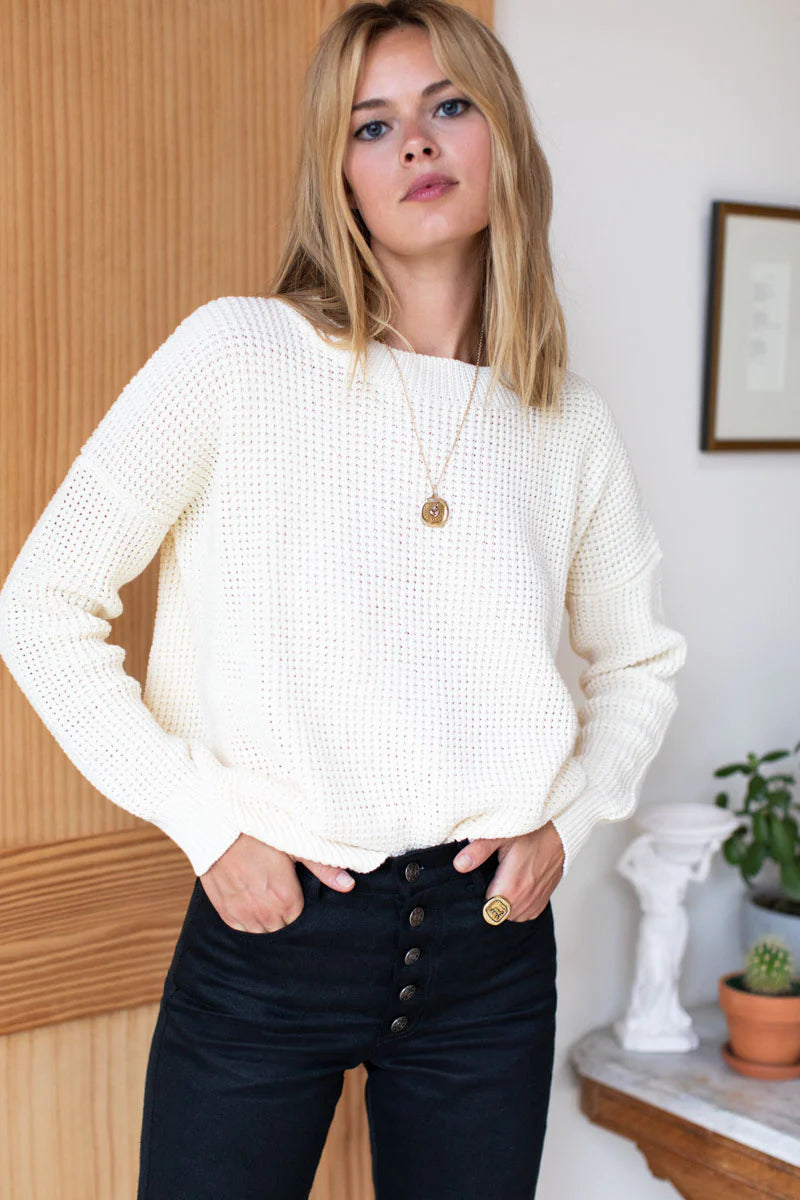 Daily Sweater - Ivory Organic