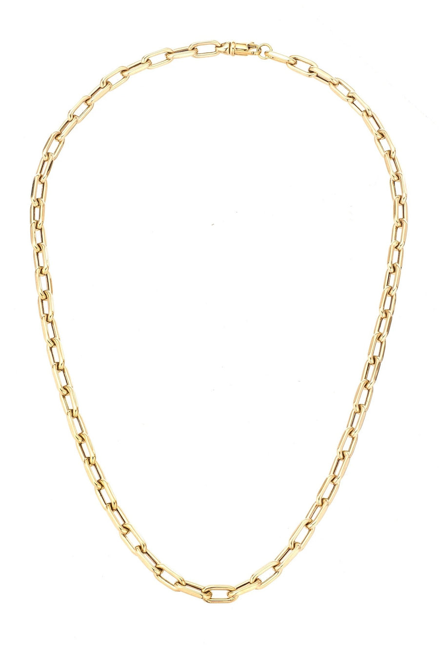 18" 5.3mm wide Italian Chain Link Necklace - 14K Yellow Gold