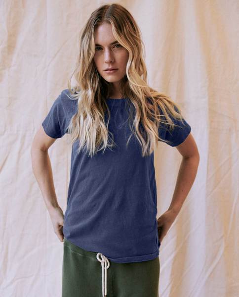 The Slim Tee - Washed Navy