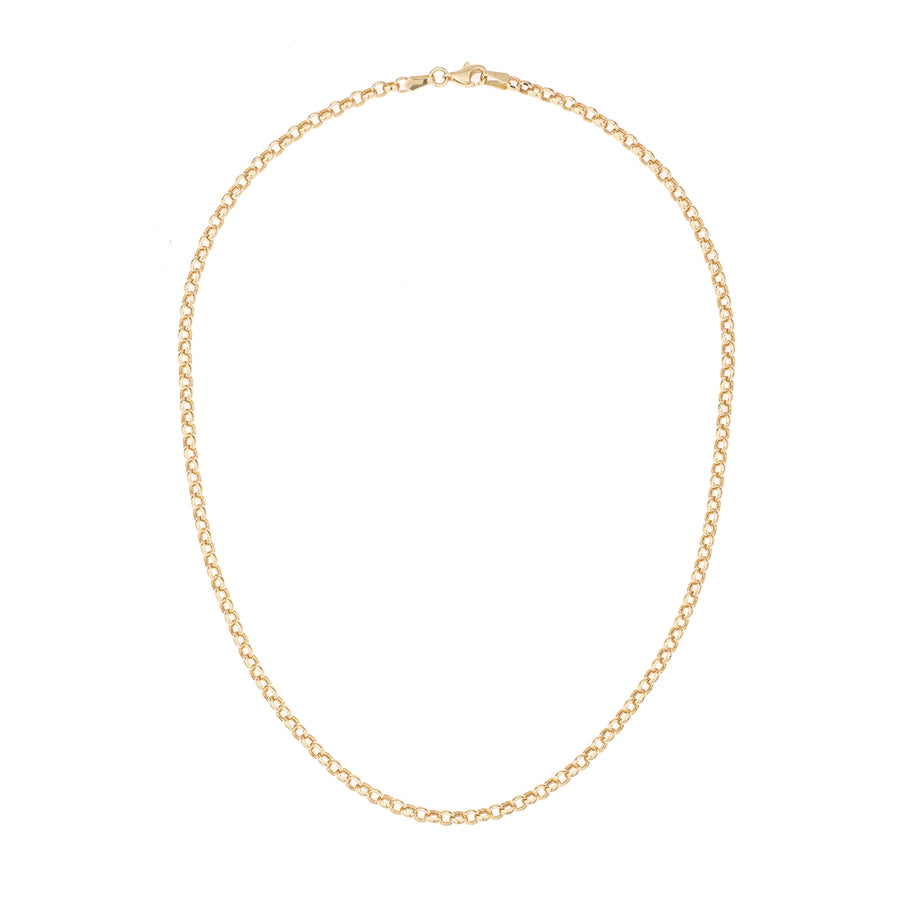 16" Finished Small Rolo Chain - 14K Yellow Gold