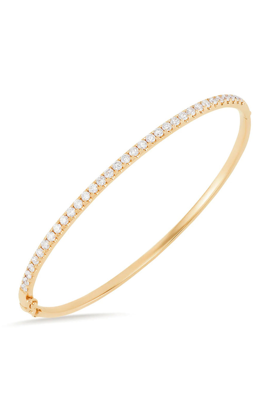 Classic Diamond Bangle - 14K Yellow Gold