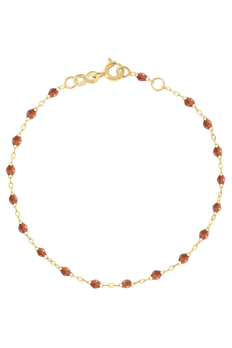 6.7" Classic Gigi Bracelet - Fauve + Yellow Gold